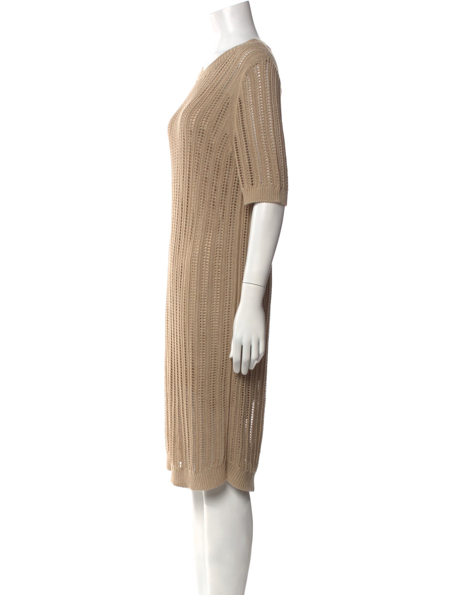 LE TRICOT PERUGIA Bateau Neckline Knee-Length Dress