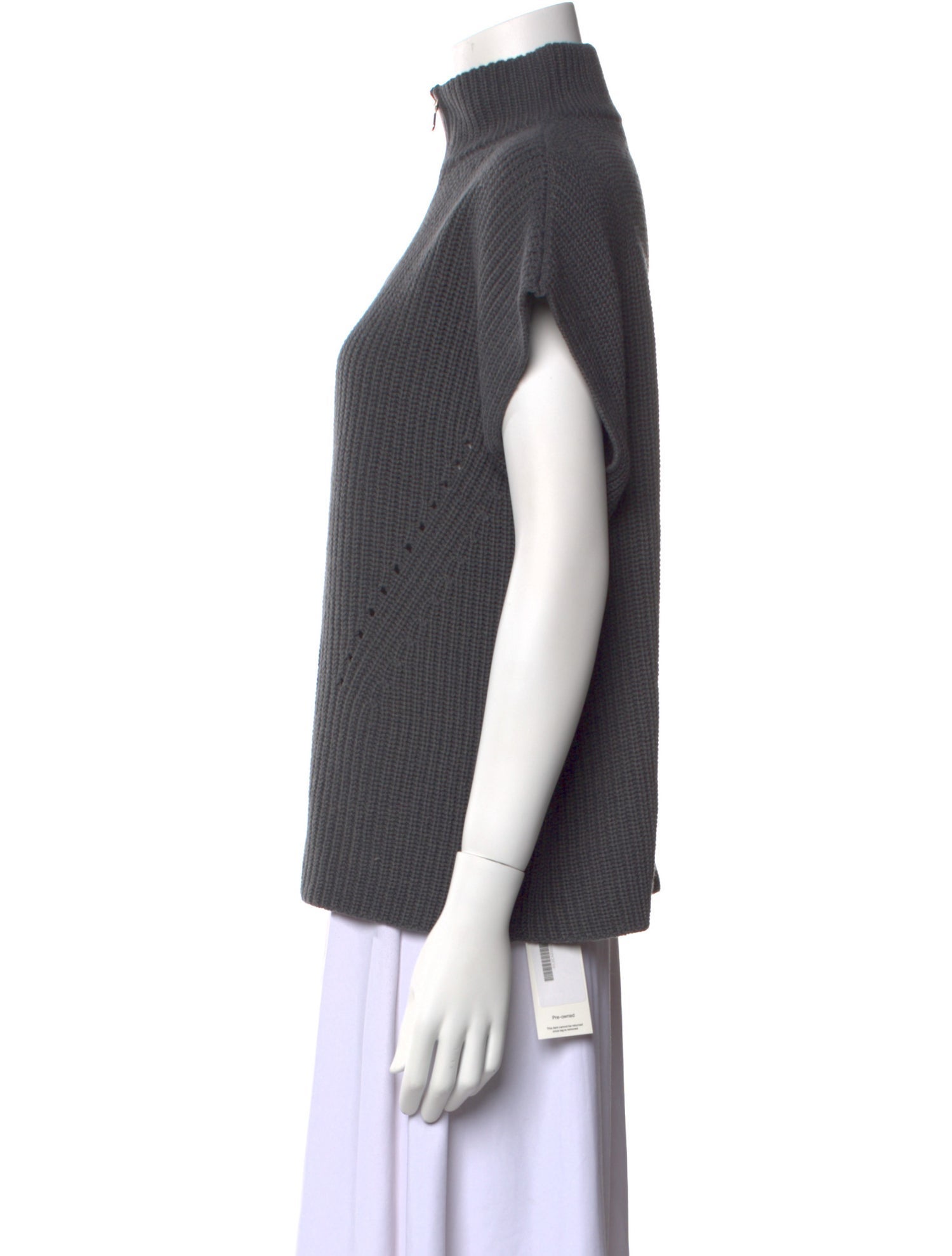 LE TRICOT PERUGIA Virgin Wool Mock Neck Sweater w/ Tags