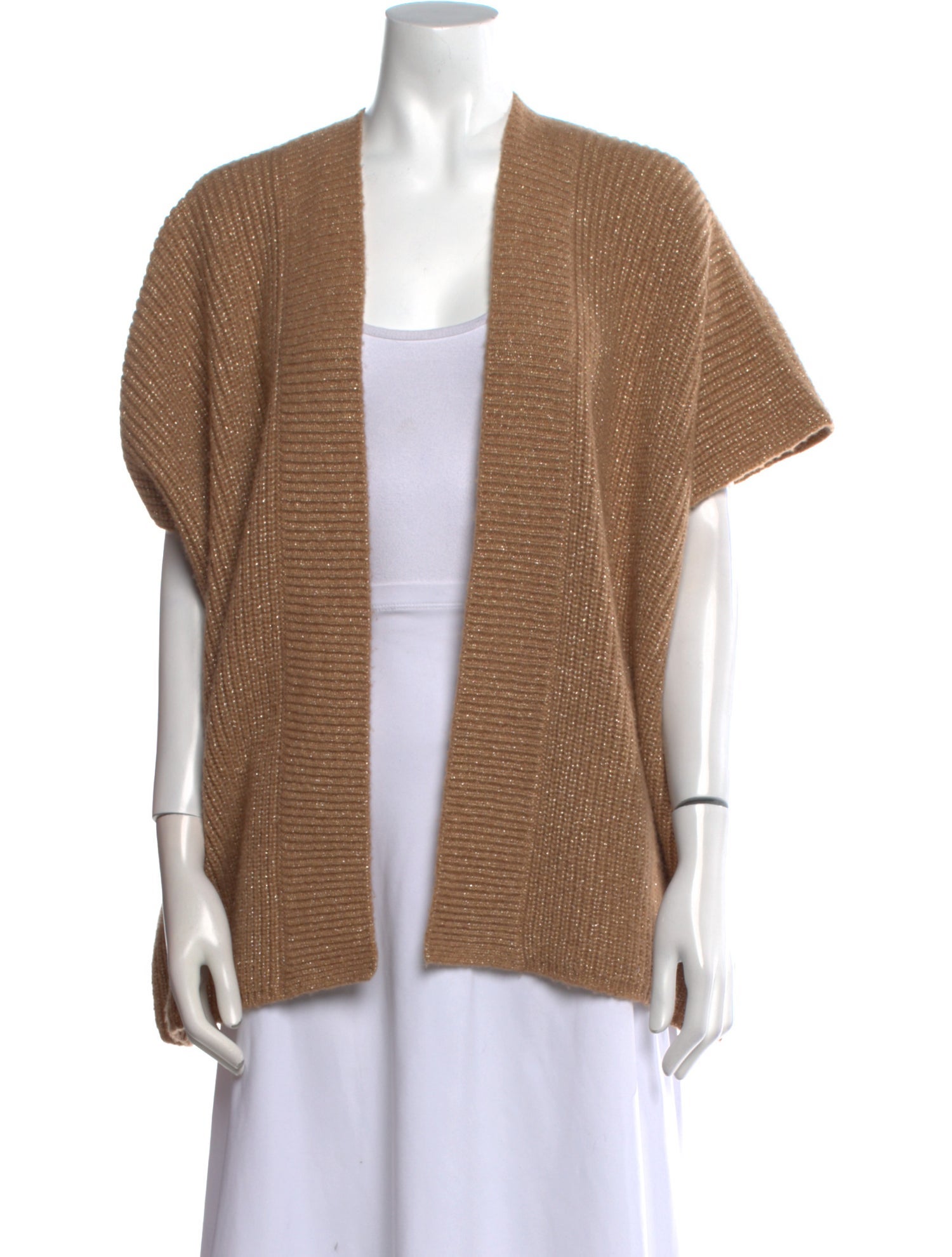 LE TRICOT PERUGIA Virgin Wool Open Front Sweater