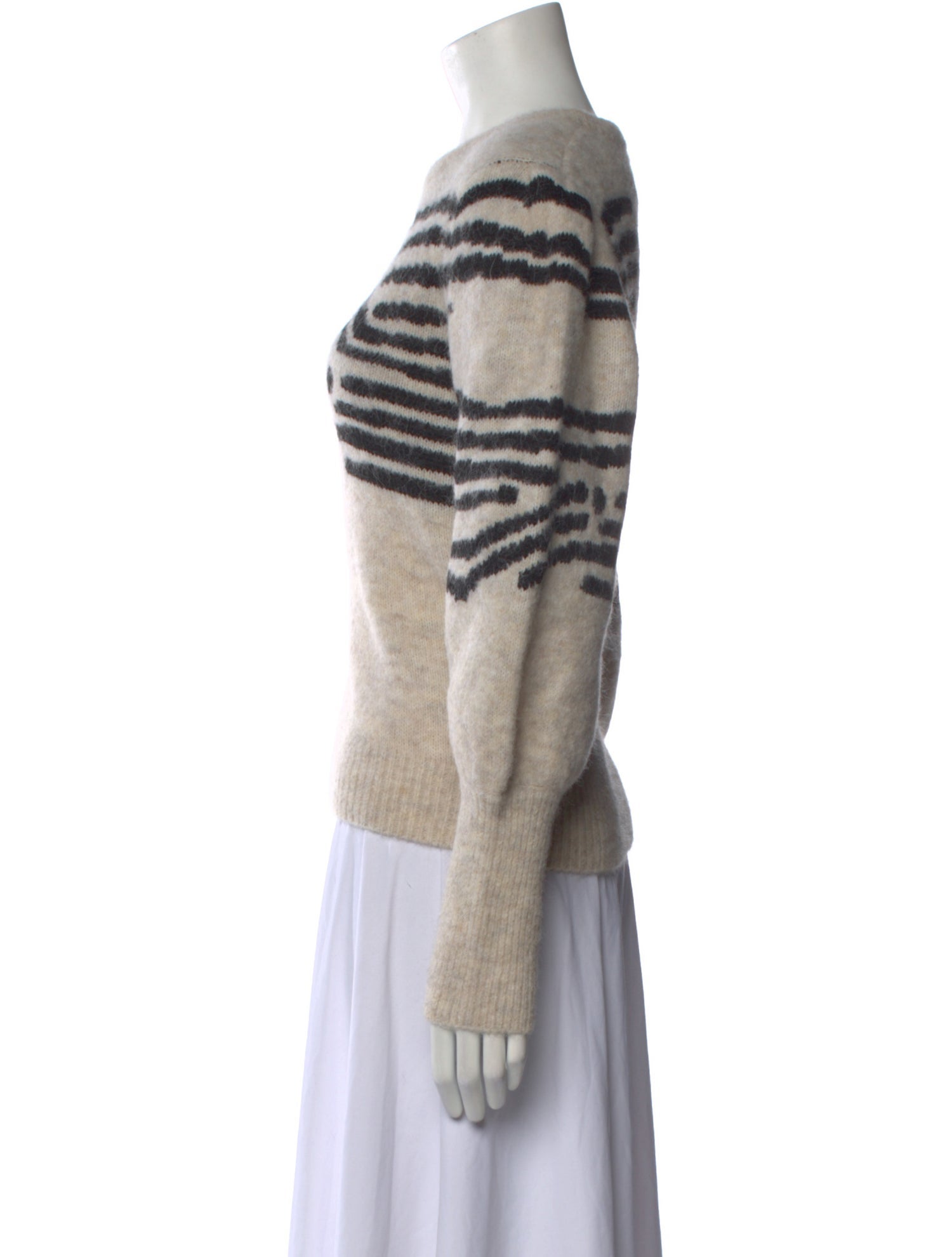 Les Coyotes De Paris Printed Crew Neck Sweater