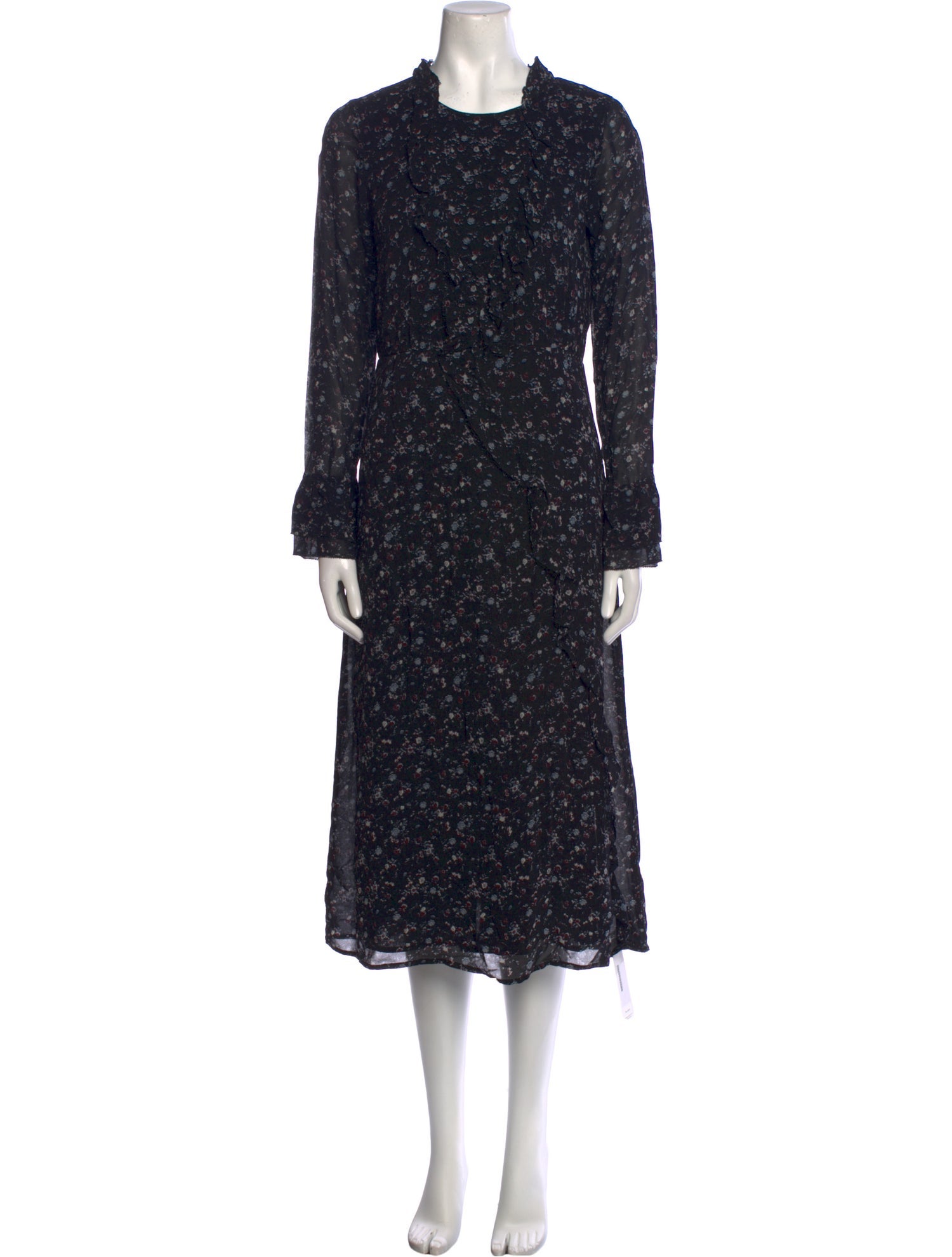 Les Coyotes De Paris Floral Print Midi Length Dress