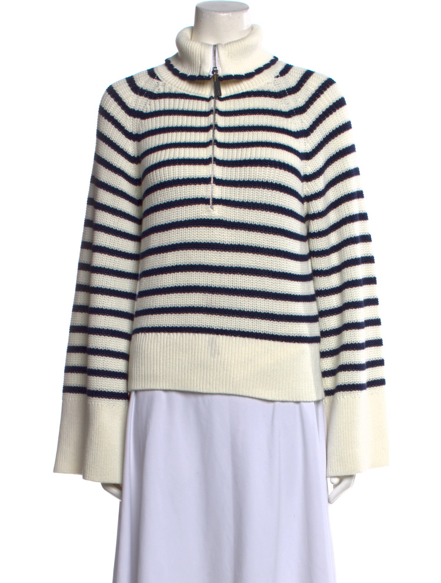 Les Coyotes De Paris Striped Turtleneck Sweater