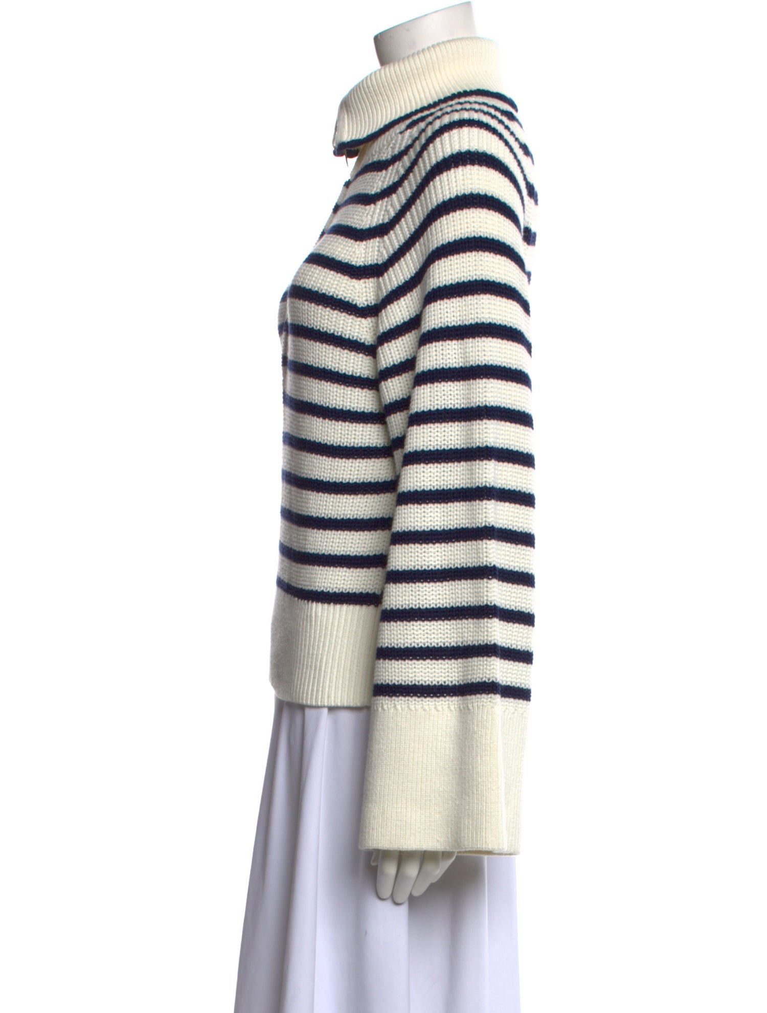 Les Coyotes De Paris Striped Turtleneck Sweater