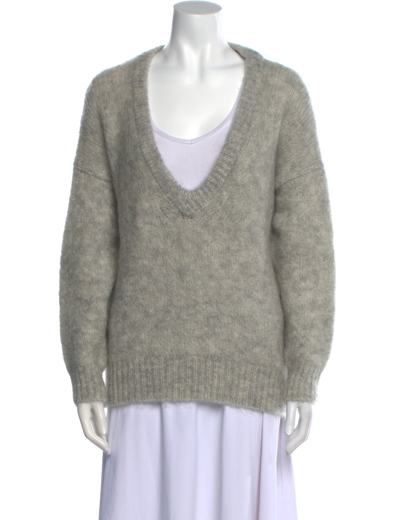 Les Coyotes De Paris Mohair V-Neck Sweater