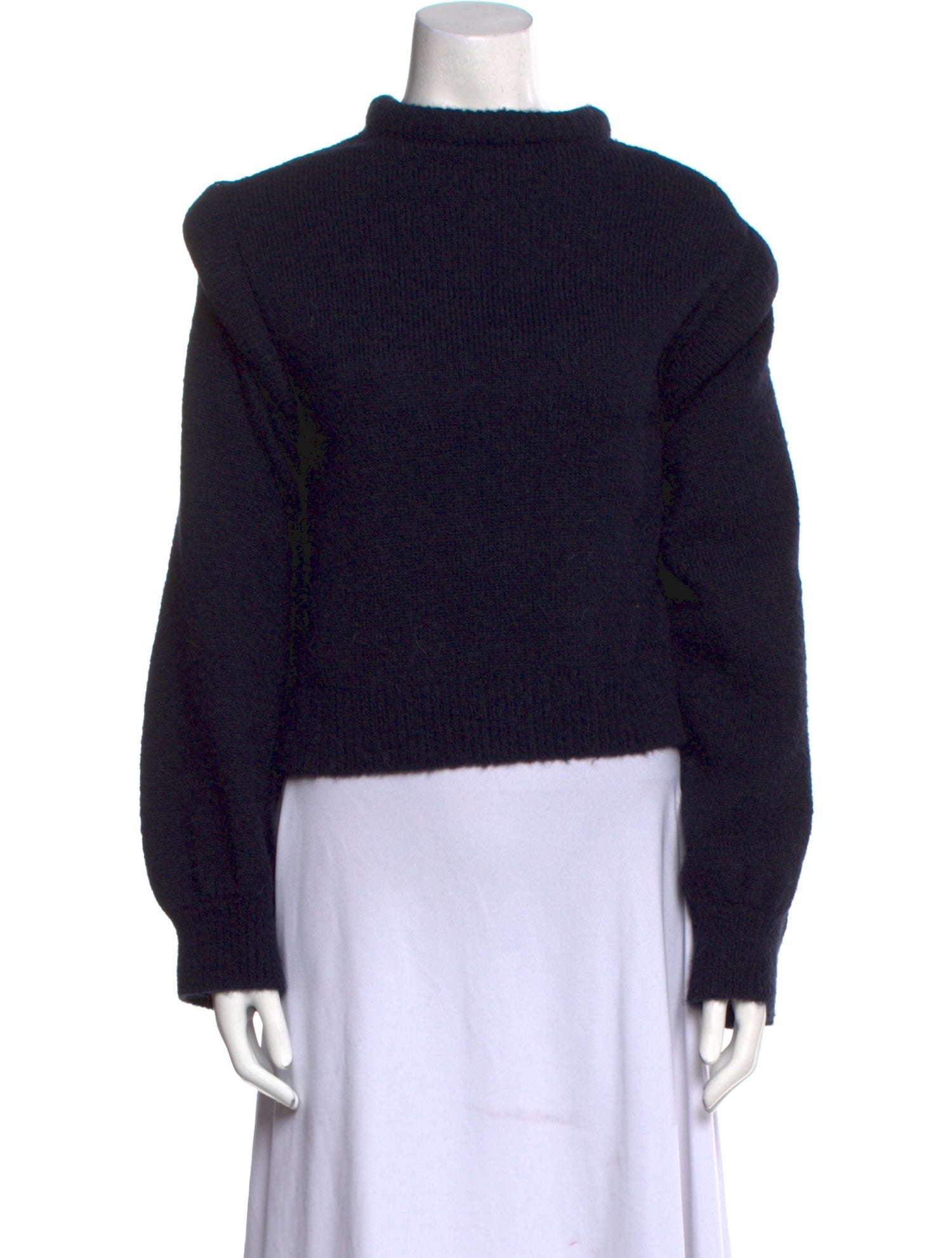 Les Coyotes De Paris Alpaca Mock Neck Sweater