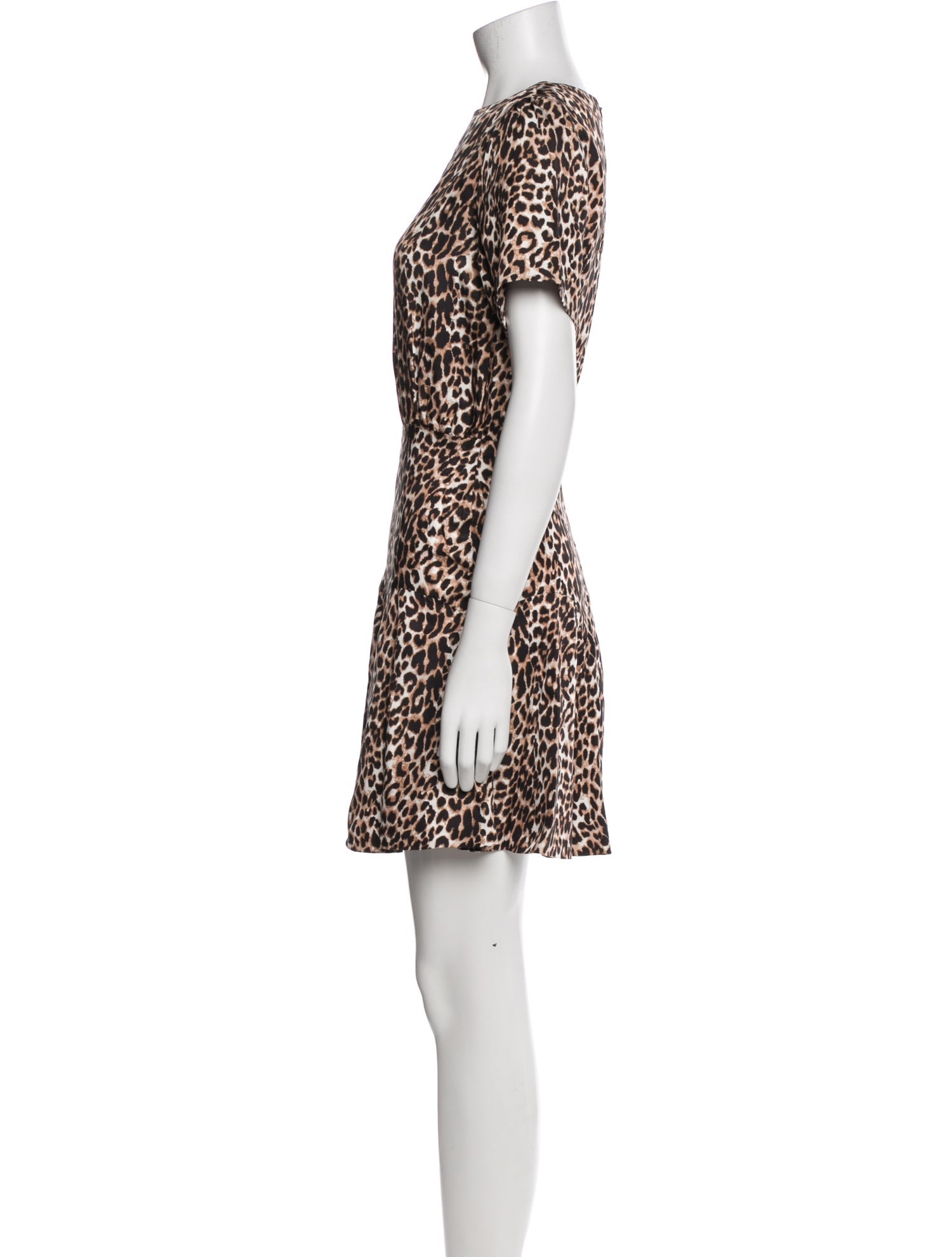 Les Coyotes De Paris Animal Print Mini Dress w/ Tags