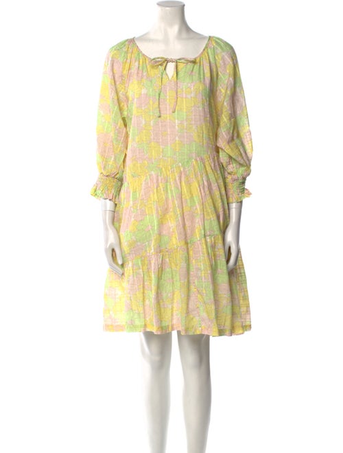 Les Coyotes De Paris Printed Knee-Length Dress