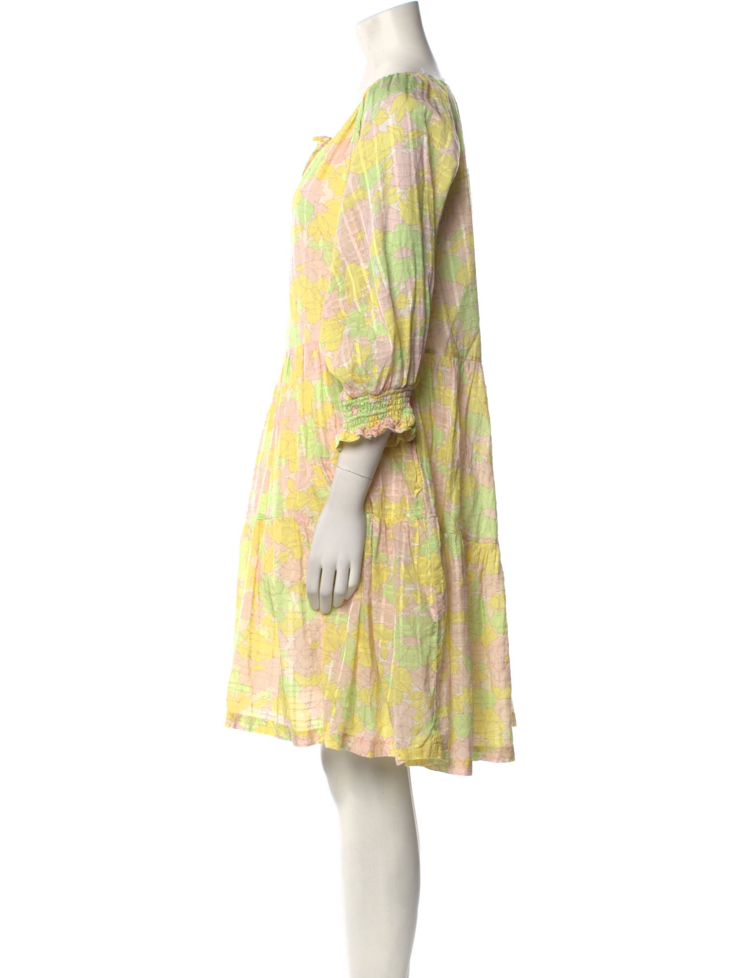 Les Coyotes De Paris Printed Knee-Length Dress