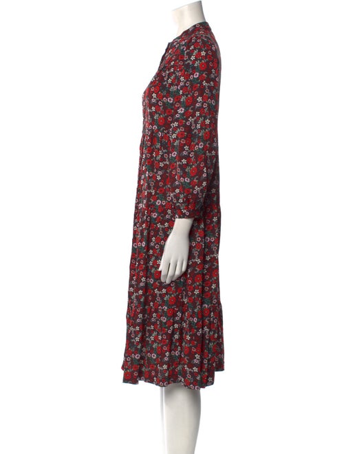 Les Coyotes De Paris Floral Print Midi Length Dress