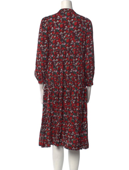 Les Coyotes De Paris Floral Print Midi Length Dress