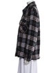 Les Coyotes De Paris Virgin Wool Plaid Print Jacket