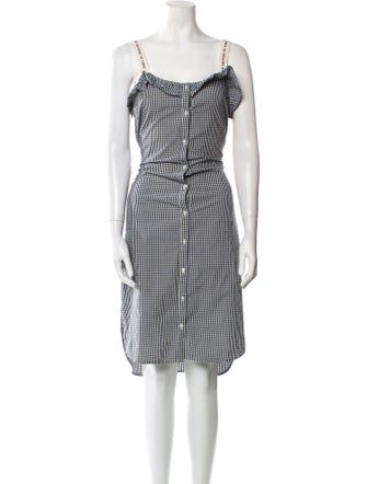 Les Coyotes De Paris Striped Midi Length Dress