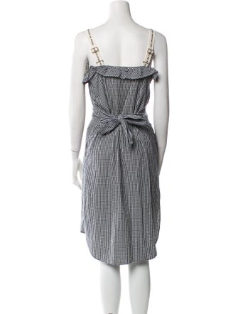 Les Coyotes De Paris Striped Midi Length Dress