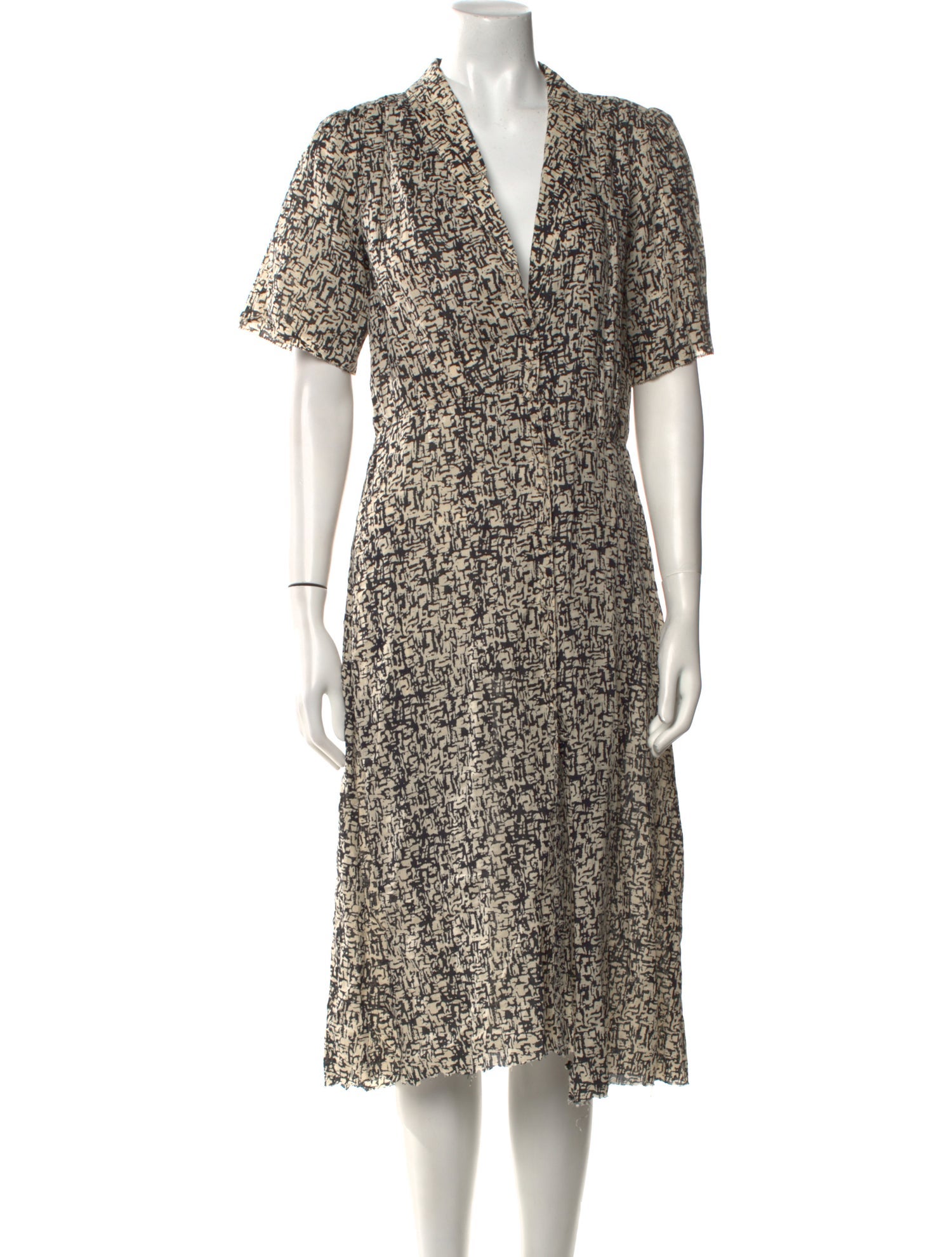 Les Coyotes De Paris Printed Midi Length Dress