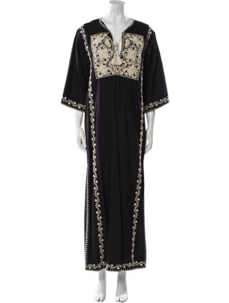 Les Coyotes De Paris V-Neck Long Dress