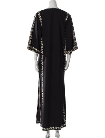 Les Coyotes De Paris V-Neck Long Dress