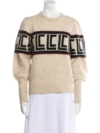 Les Coyotes De Paris Graphic Print Crew Neck Sweater