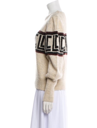 Les Coyotes De Paris Graphic Print Crew Neck Sweater