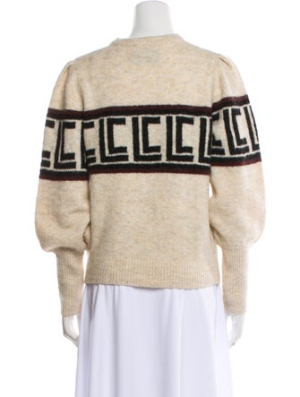 Les Coyotes De Paris Graphic Print Crew Neck Sweater