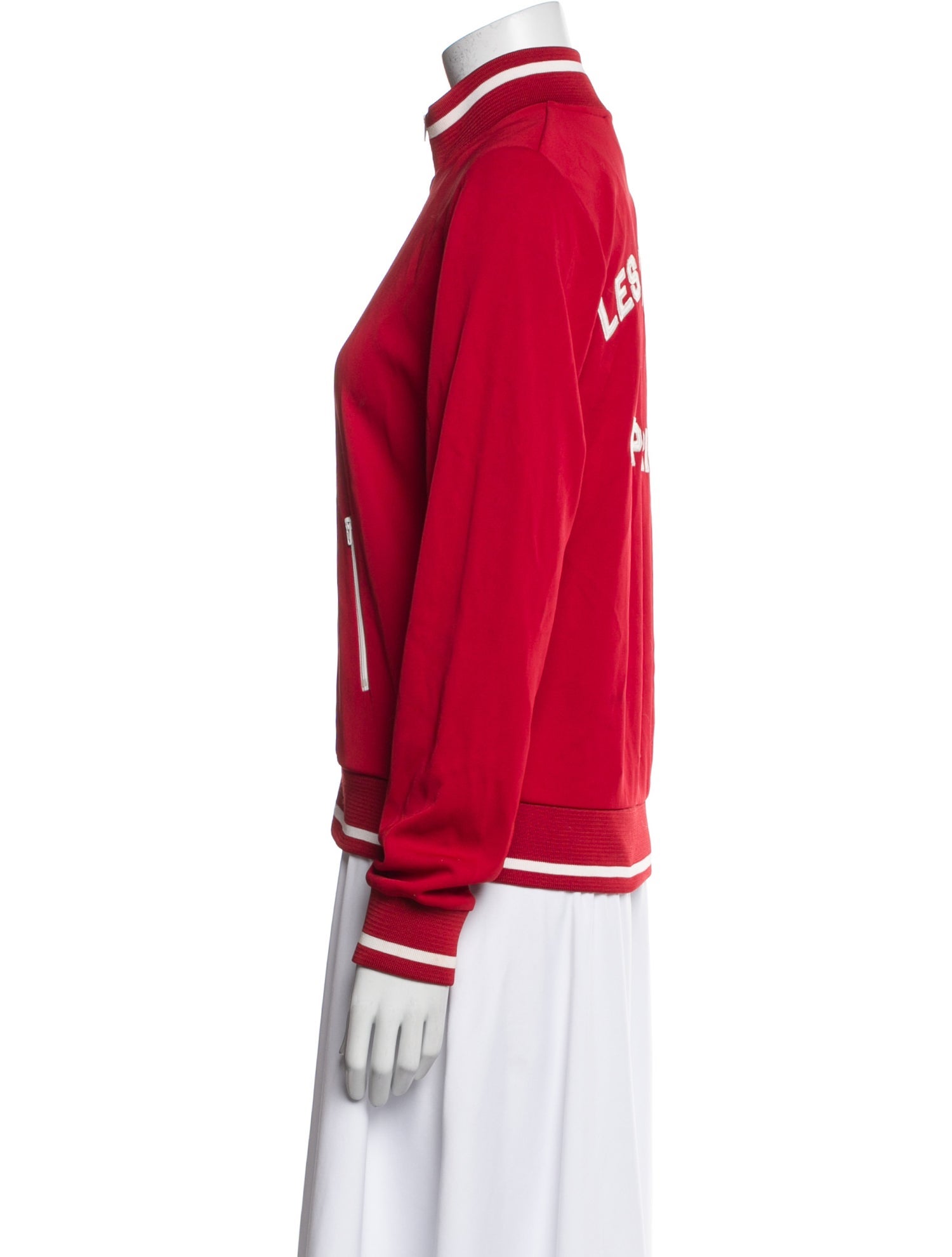 Les Coyotes De Paris Colorblock Pattern Bomber Jacket