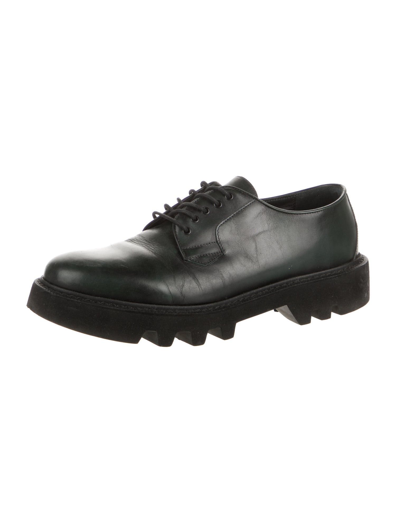 Leather Crown Leather Derby Shoes