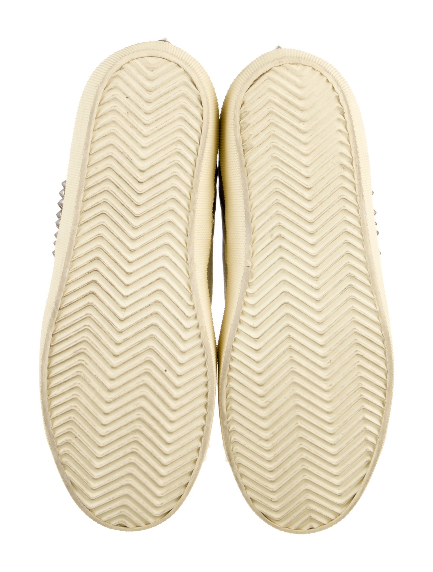 Leather Crown Leather Studded Accents Sneakers