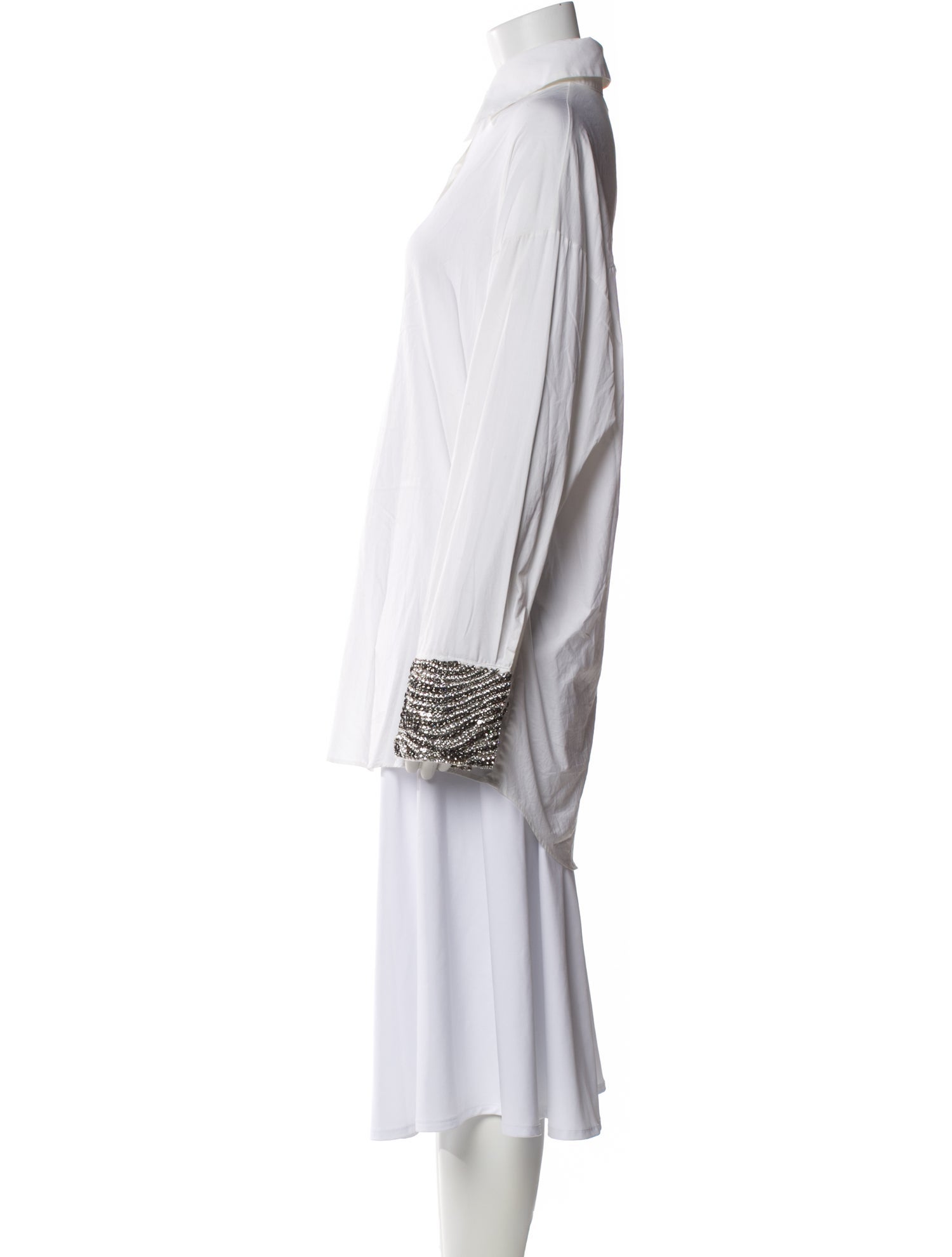 L' Edition Long Sleeve Button-Up Top