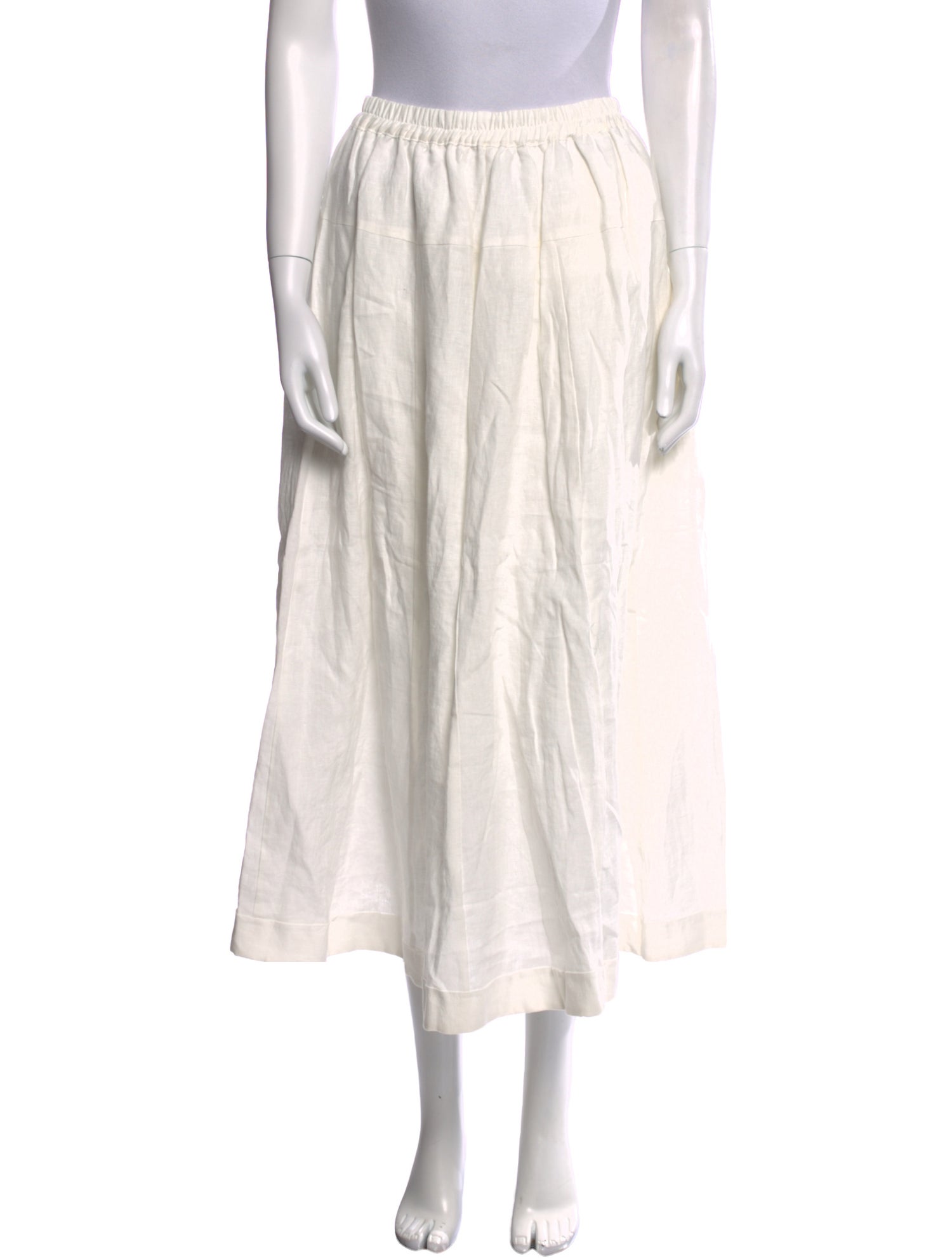 Les filles d'ailleurs Linen Midi Length Skirt w/ Tags