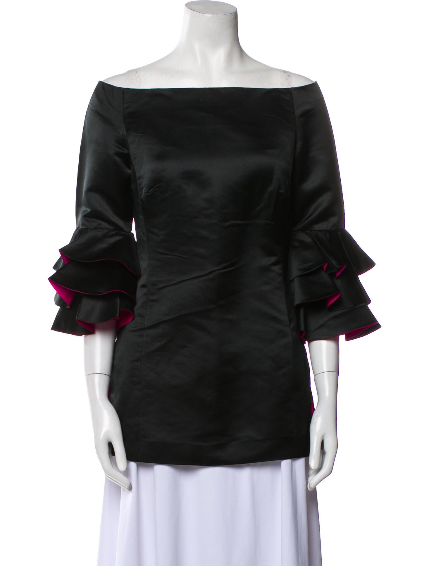 Lee Anderson Off-The-Shoulder Three-Quarter Sleeve Blouse