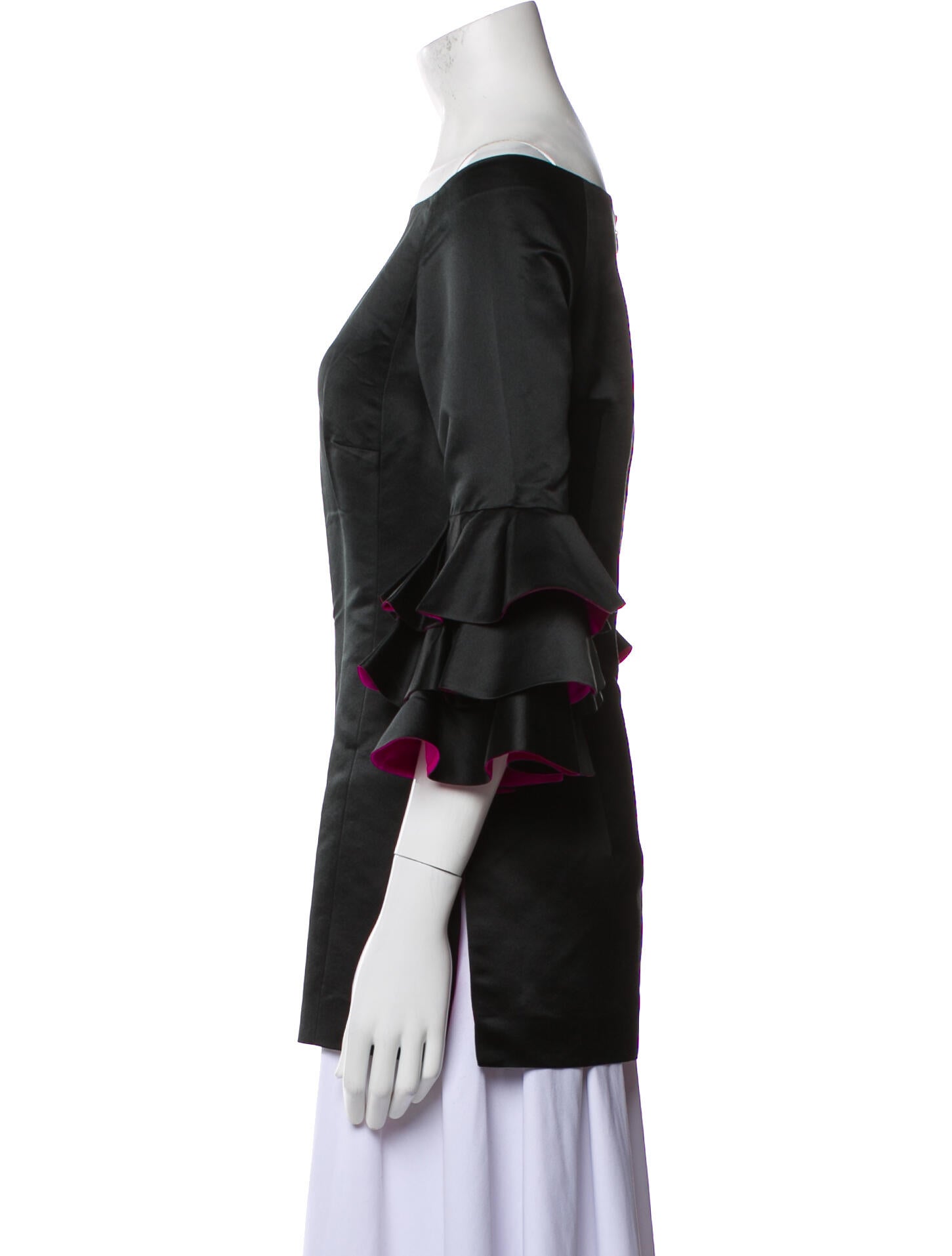 Lee Anderson Off-The-Shoulder Three-Quarter Sleeve Blouse