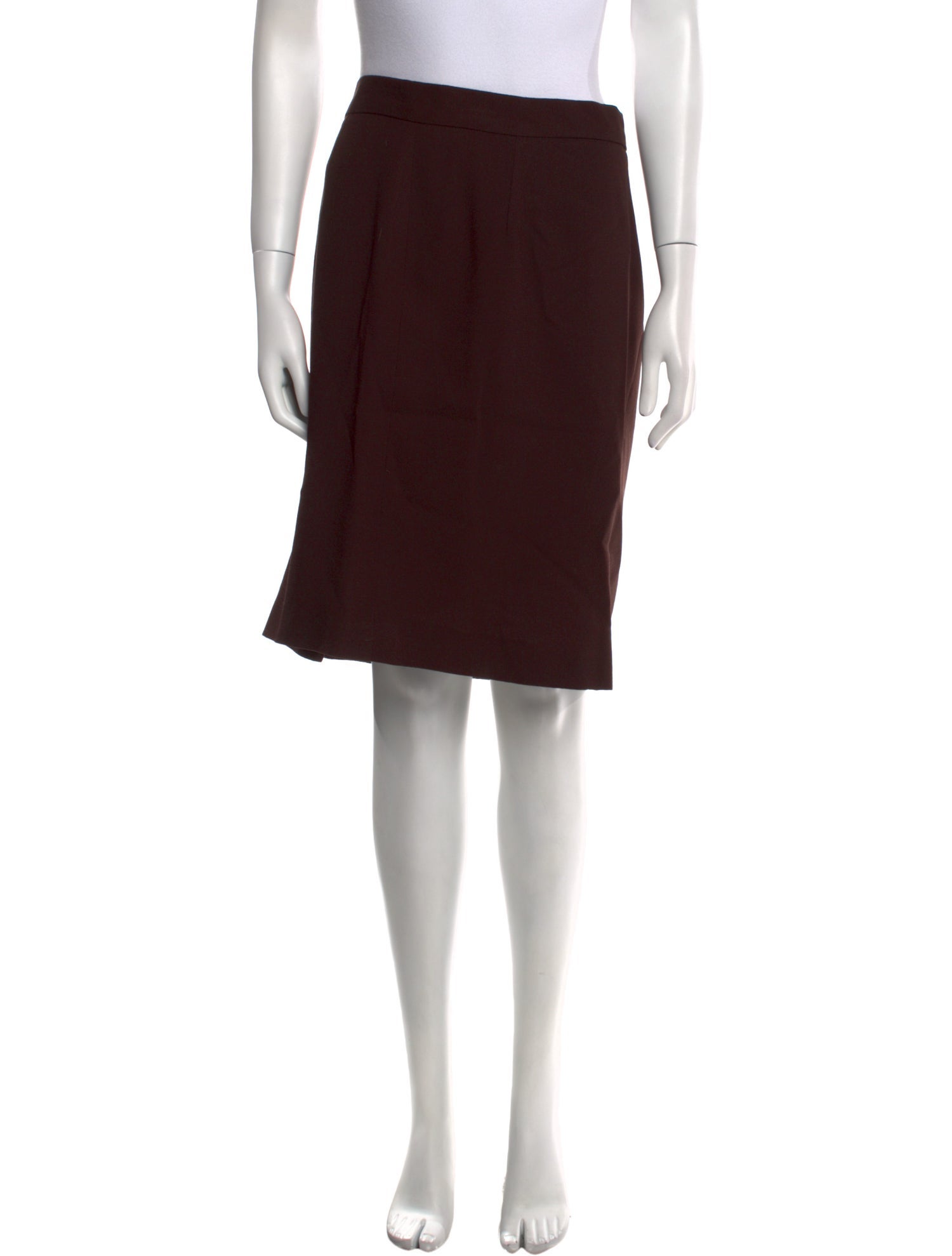 Lee Anderson Wool Knee-Length Skirt