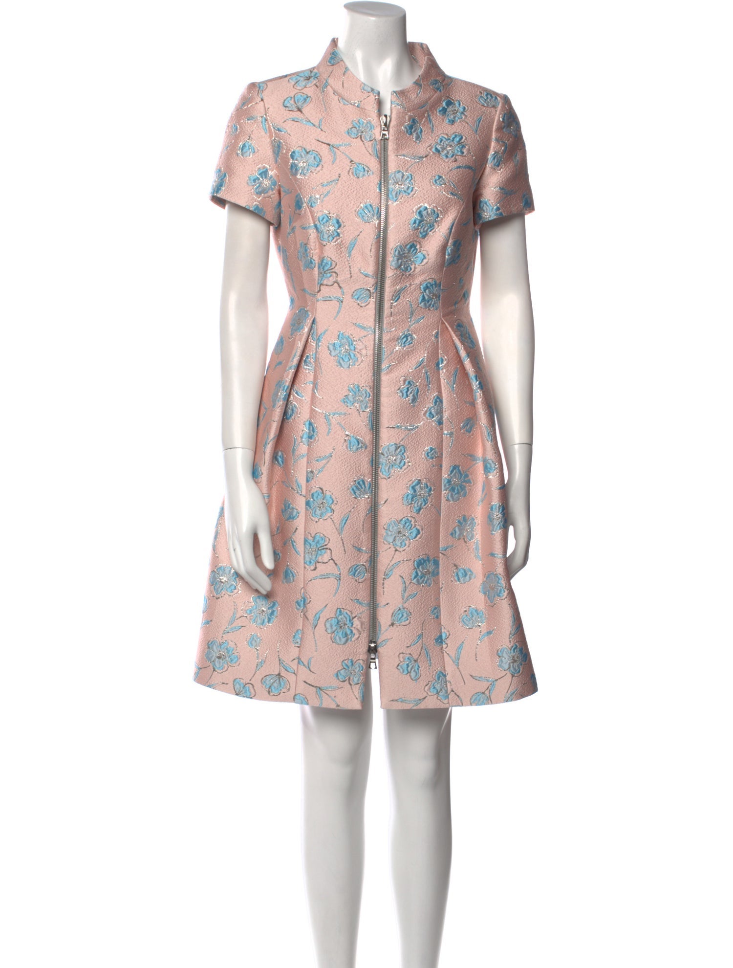 Lee Anderson Floral Print Knee-Length Dress