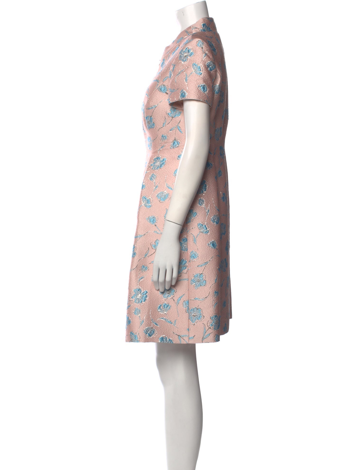 Lee Anderson Floral Print Knee-Length Dress
