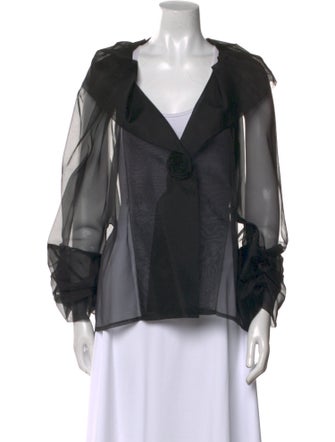 Lee Anderson Silk V-Neck Blouse