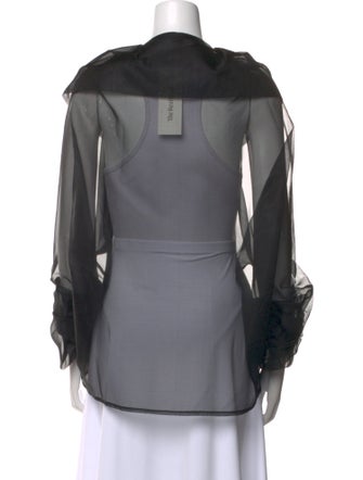 Lee Anderson Silk V-Neck Blouse