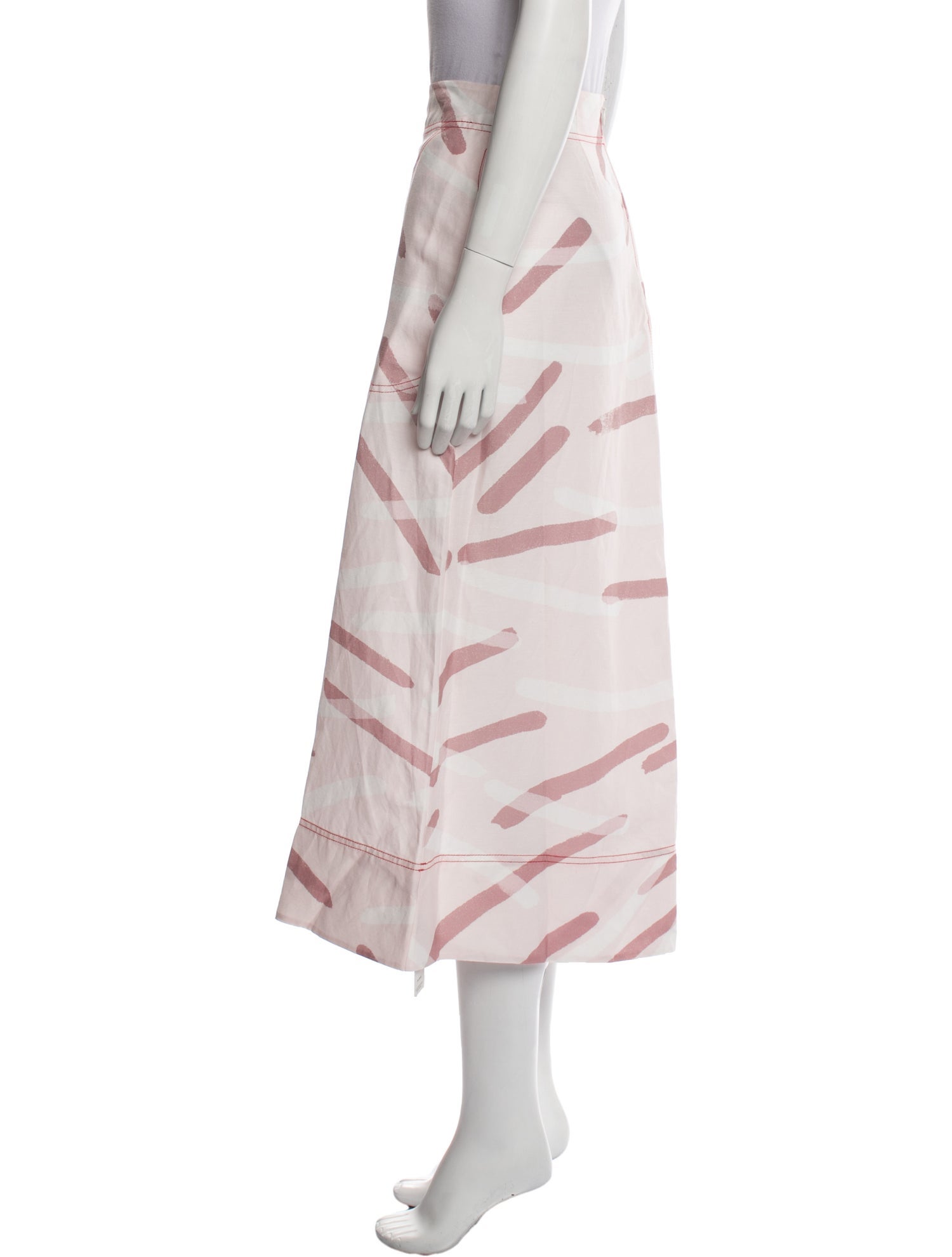 Lee Mathews Printed Midi Length Skirt