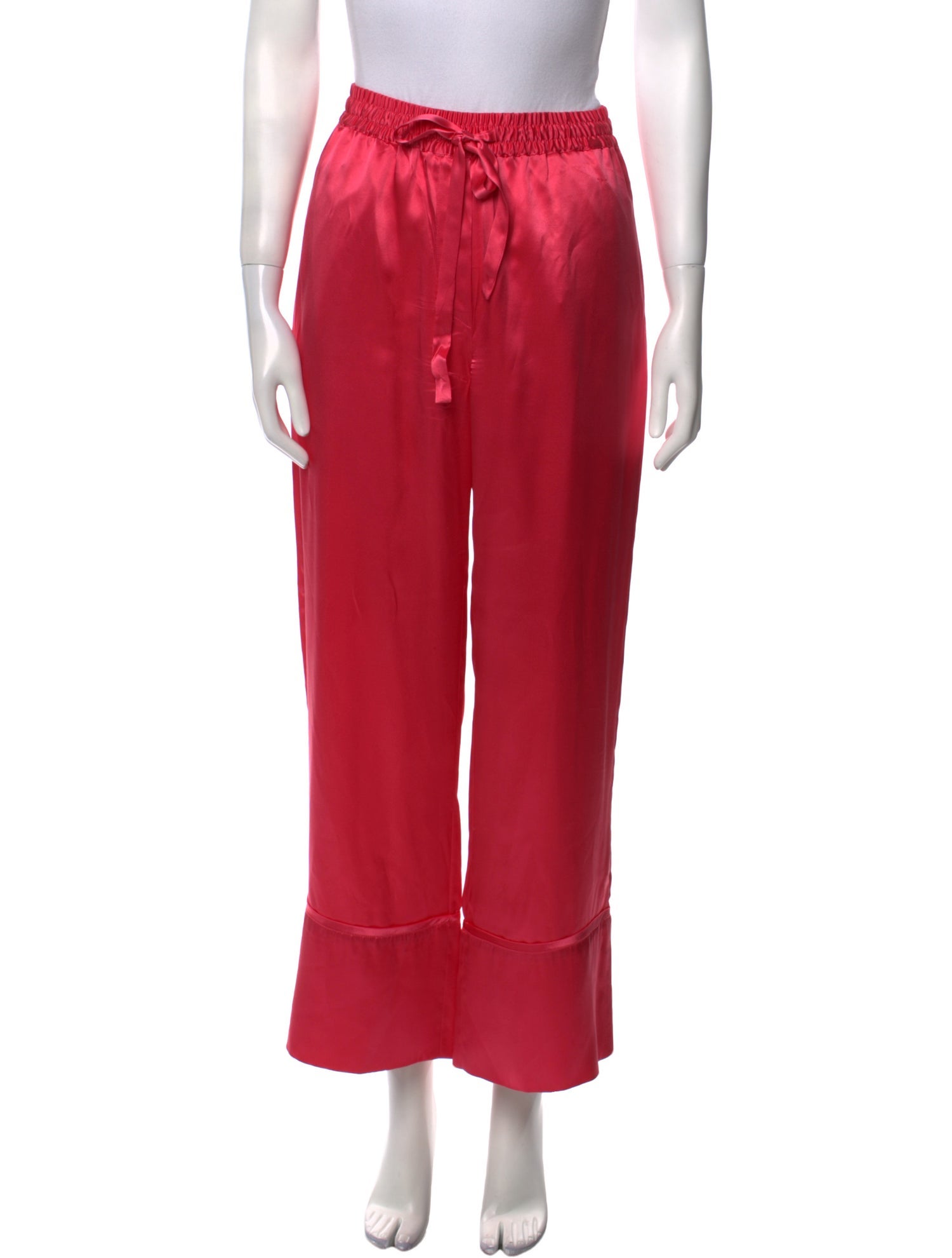 Lee Mathews Silk Wide Leg Pants
