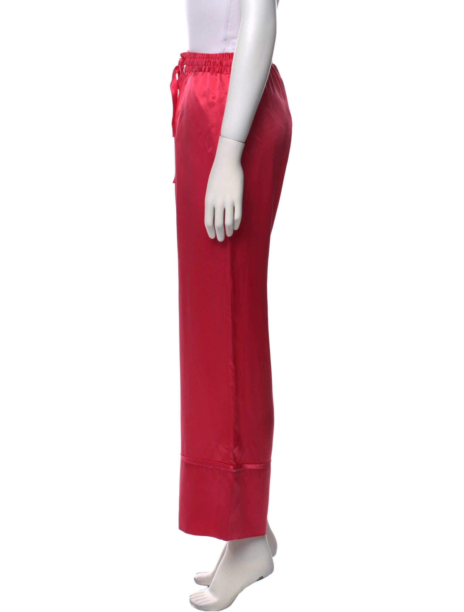 Lee Mathews Silk Wide Leg Pants