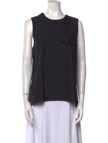 Lee Mathews Tops Crew Neck Sleeveless Top M