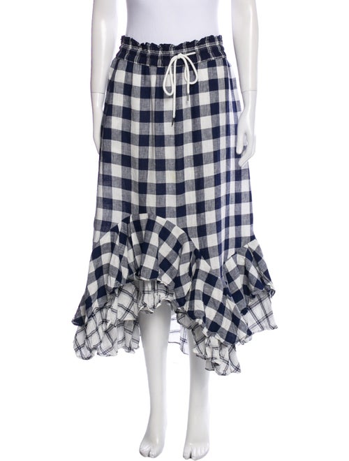 Lee Mathews Linen Midi Length Skirt