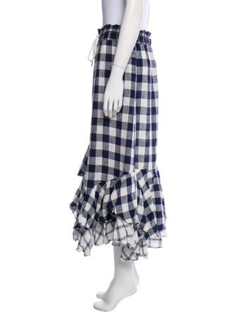 Lee Mathews Linen Midi Length Skirt