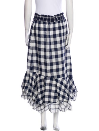 Lee Mathews Linen Midi Length Skirt