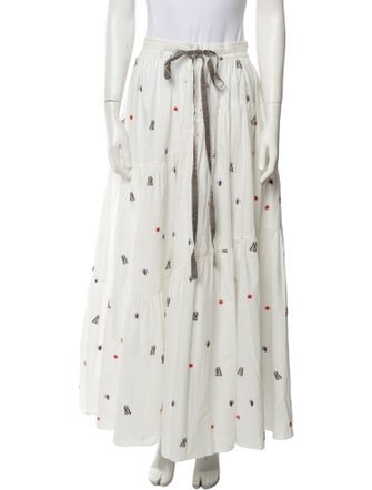 Lee Mathews Printed Long Skirt