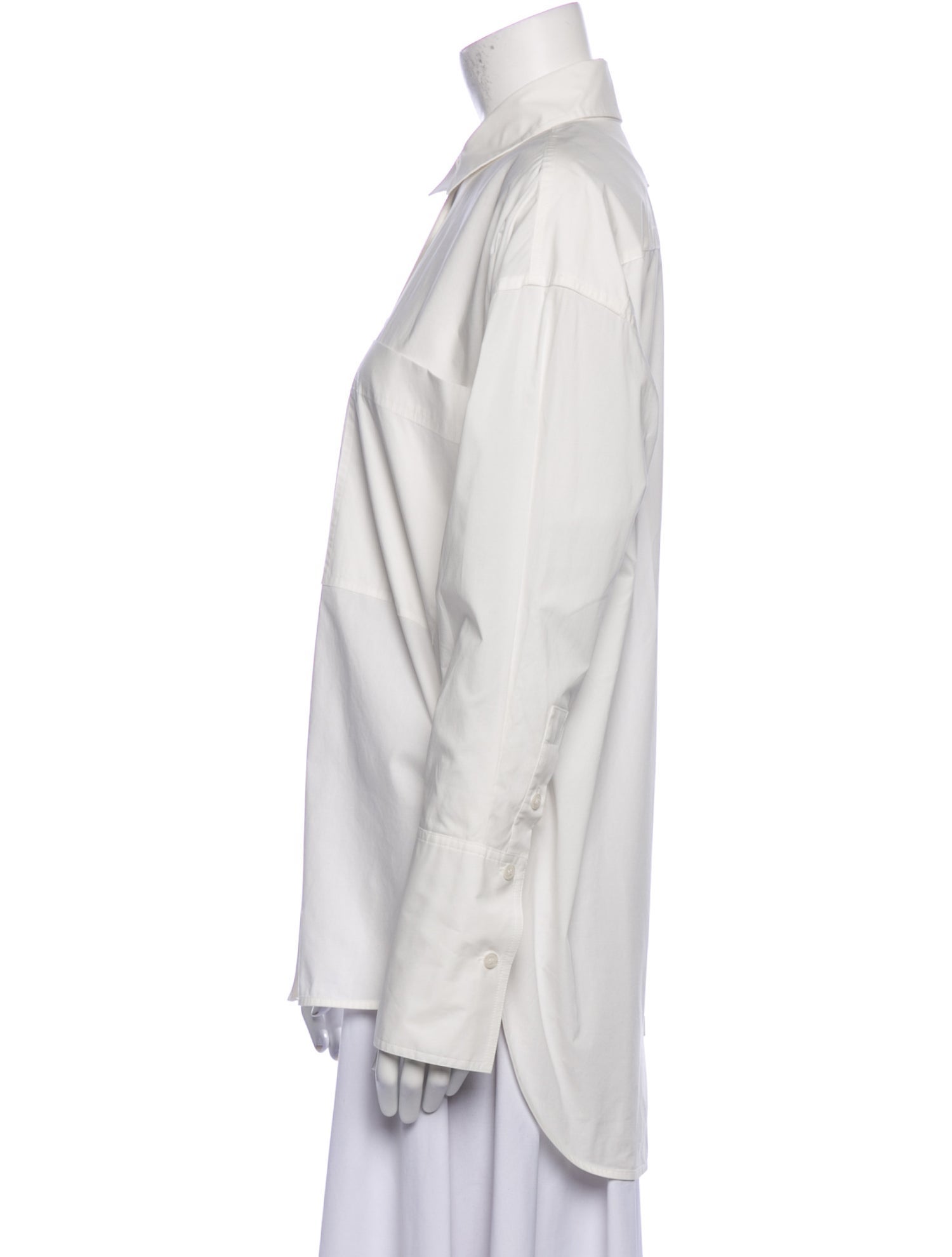 Lee Mathews Long Sleeve Button-Up Top