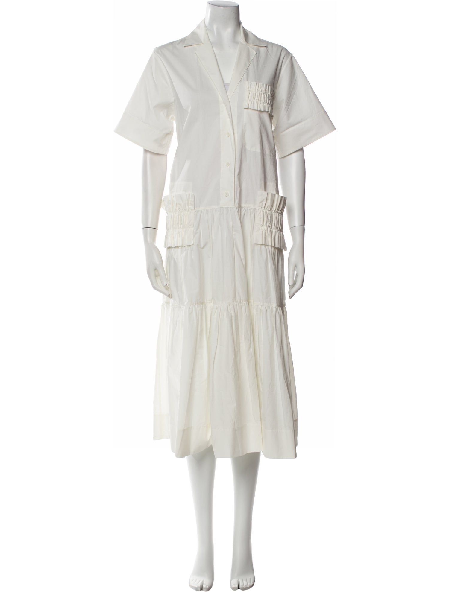 Lee Mathews V-Neck Long Dress