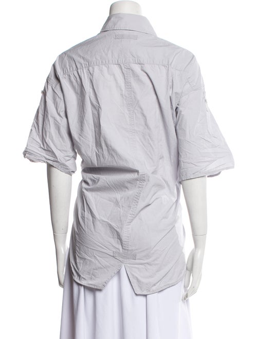 Lee Mathews Short Sleeve Button-Up Top