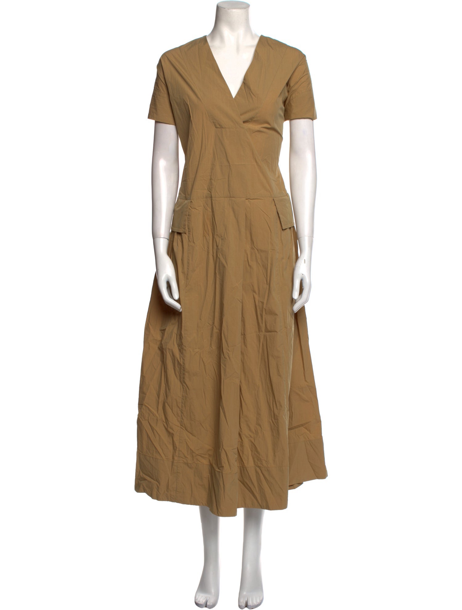 Lee Mathews V-Neck Long Dress