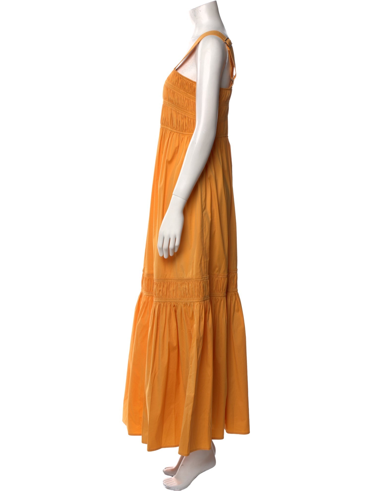 Lee Mathews Square Neckline Long Dress