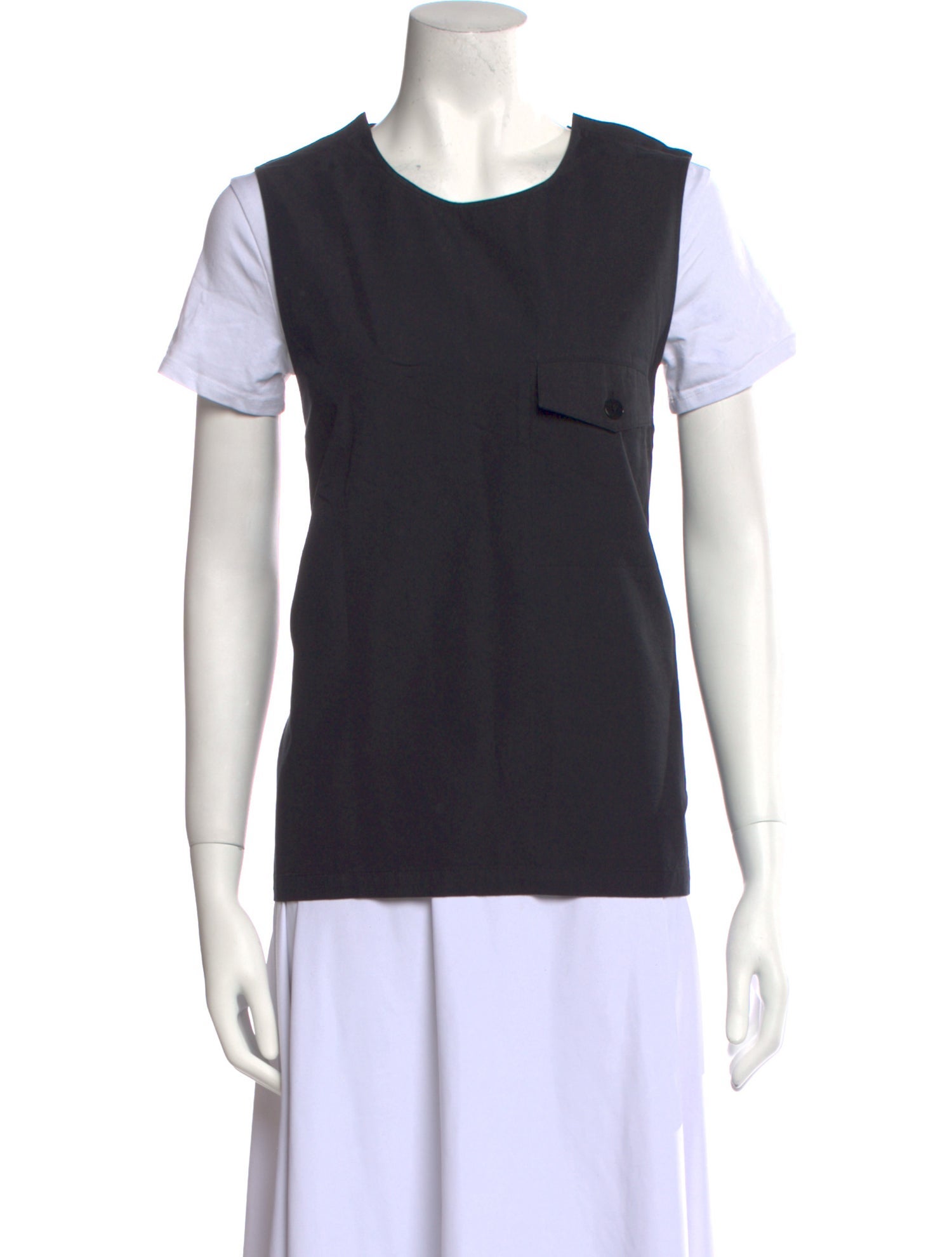 Lee Mathews Silk Scoop Neck T-Shirt