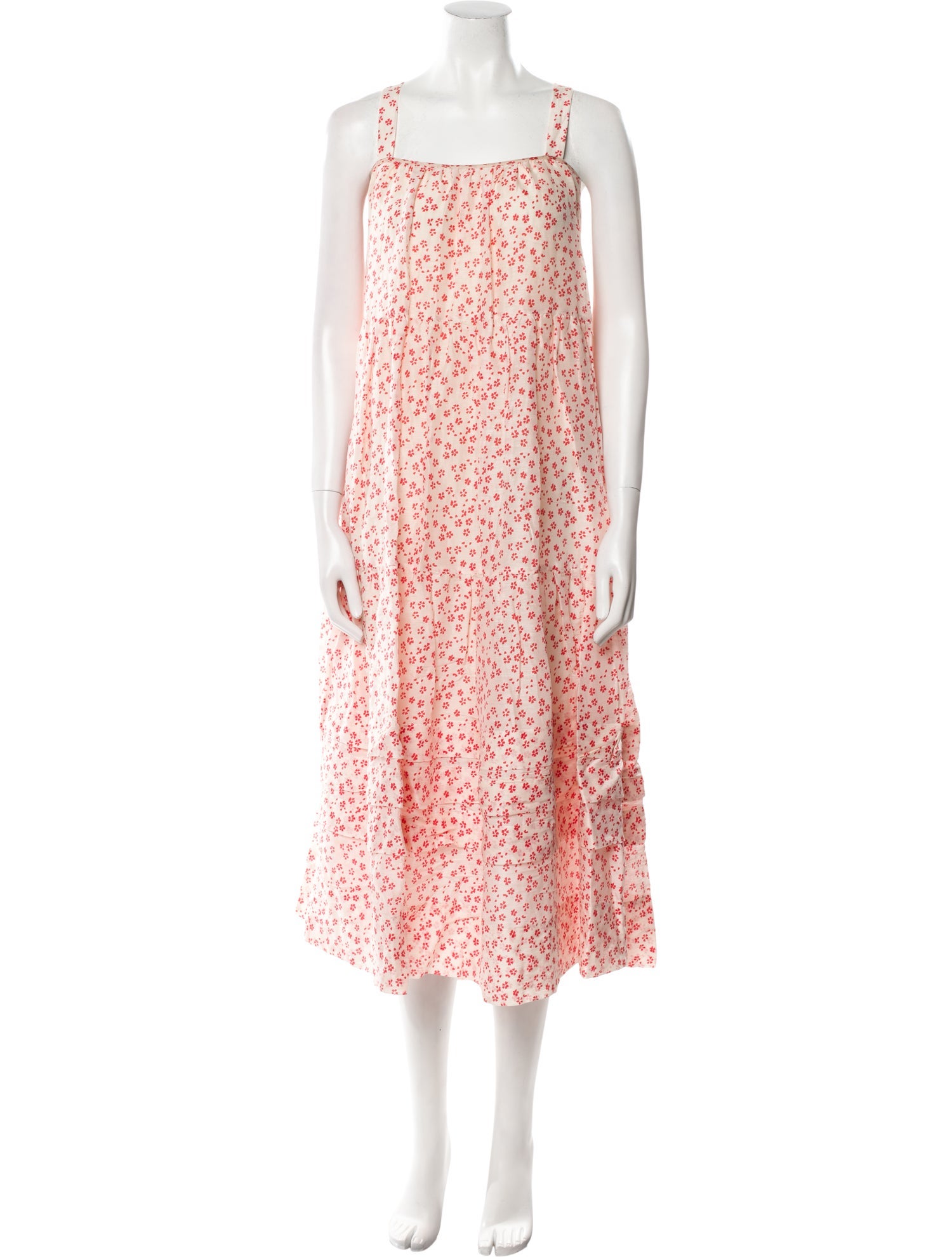 Lee Mathews Floral Print Long Dress